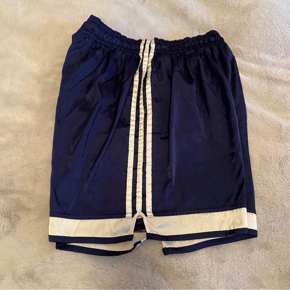 Adidas vintage 90s Y2K style navy shiny Climalite soccer shorts, size L - Picture 5 of 16